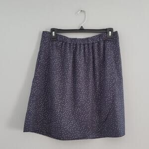 Tommy Hilfiger Circle Skirt Navy Blue Polka Dot Size M